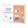 VEVOR 36"x 24" Whiteboard & Cork Board Combo with Aluminum Frame for School Home