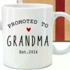 New Grandparent Gift, Promotion to Grandparent 1124 Commemorative Mug Set 11oz., Pregnancy Reveal