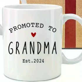 New Grandparent Gift, Promotion to Grandparent 1124 Commemorative Mug Set 11oz., Pregnancy Reveal
