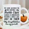 Funny Grandchildren Ceramic Coffee Mug – "Favorite Youngsters" Quote, 11oz, White, Hand Wash Only, Perfect