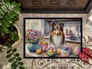NEW Decorating Easter Sheltie Doormat Front Door Mat Indoor Outdoor Rugs for Entryway, Non Slip Washable Low Pile, 18H X 27W