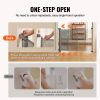 VEVOR Retractable Baby Gate, 34.2" Tall Mesh Baby Gate, Extends up to 76.8" Wide Retractable Gate for Kids or Pets
