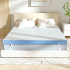 White Memory Cotton bedding Pad 3 (Color: White,King, size: WH,King)