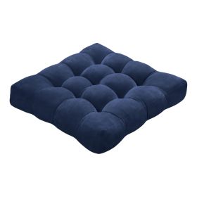Adult Floor Pillow -21 x 21 inch Meditation Pillow Square Floor Pillow Floor Pillow, Extra Large Floor Pillow Seat Cushion Sitting on the Floor (Color: Blue)